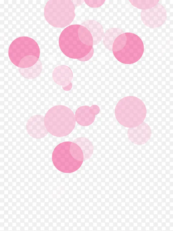粉色飘浮圆点底纹