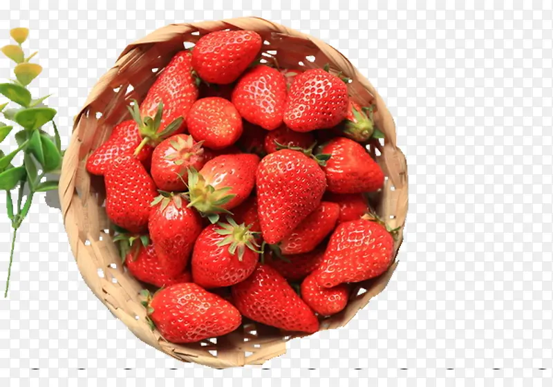 篮子里的草莓图片素材