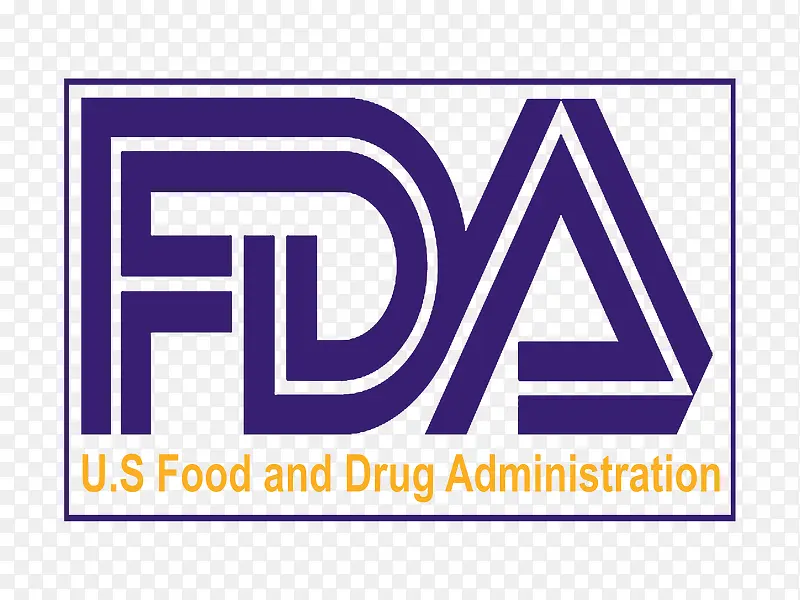 冷色调简洁企业FDA认证标志免