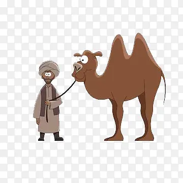 手绘骆驼素材图片