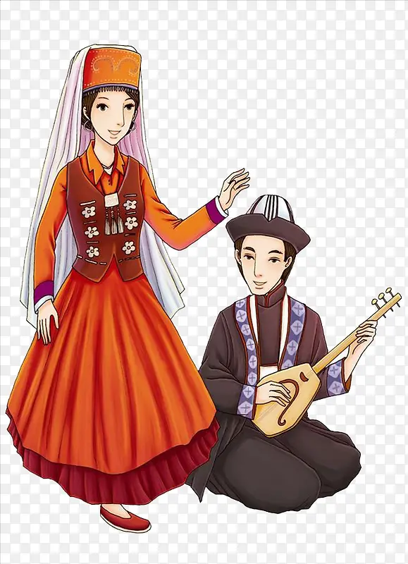卡通人物跳舞