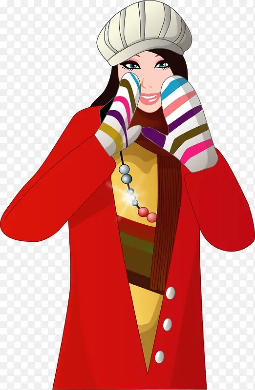 卡通手绘美女