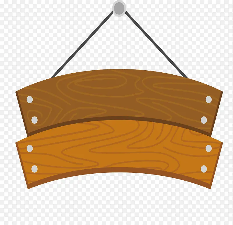 弯曲木板标题框