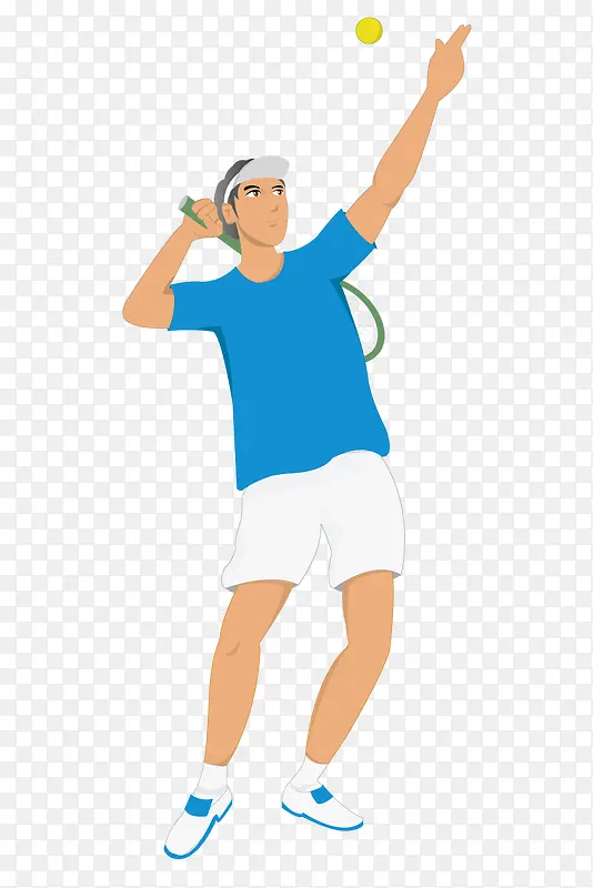打网球的男孩
