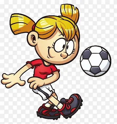 踢足球的女孩子