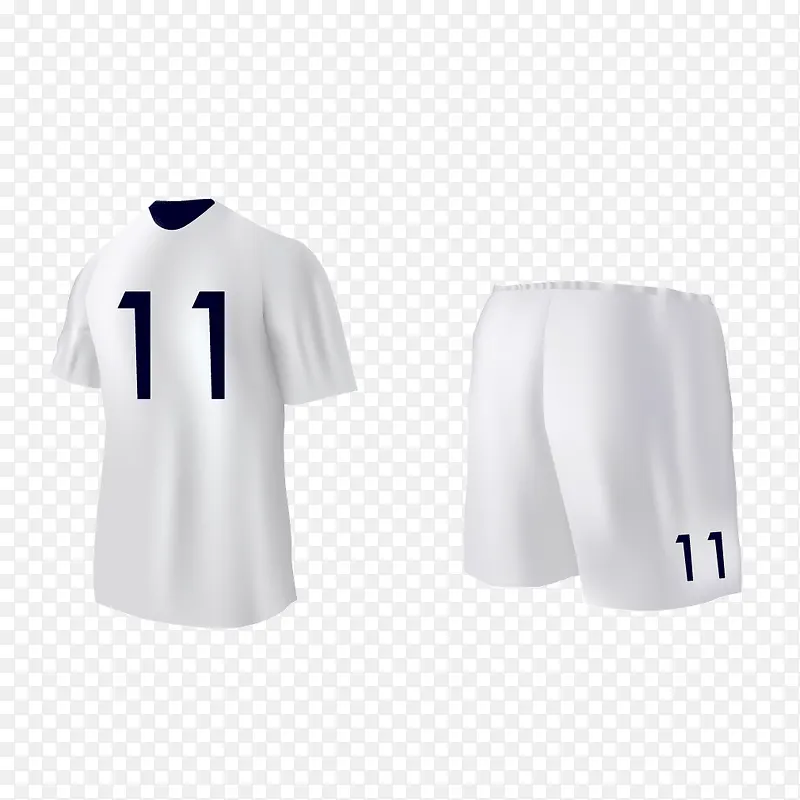 白色运动服足球服装