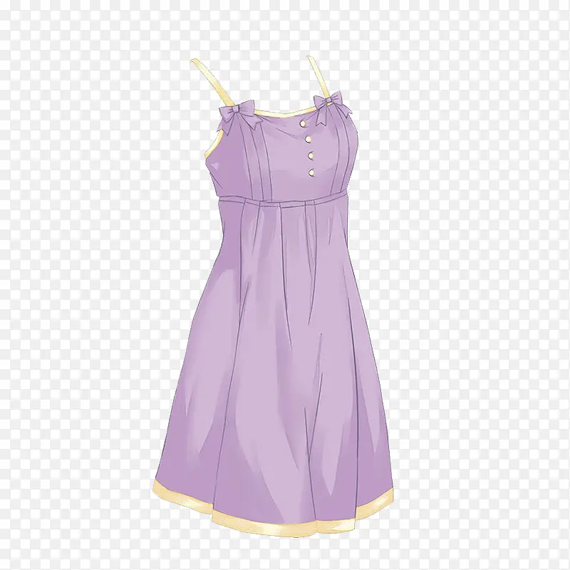 浅紫色睡裙