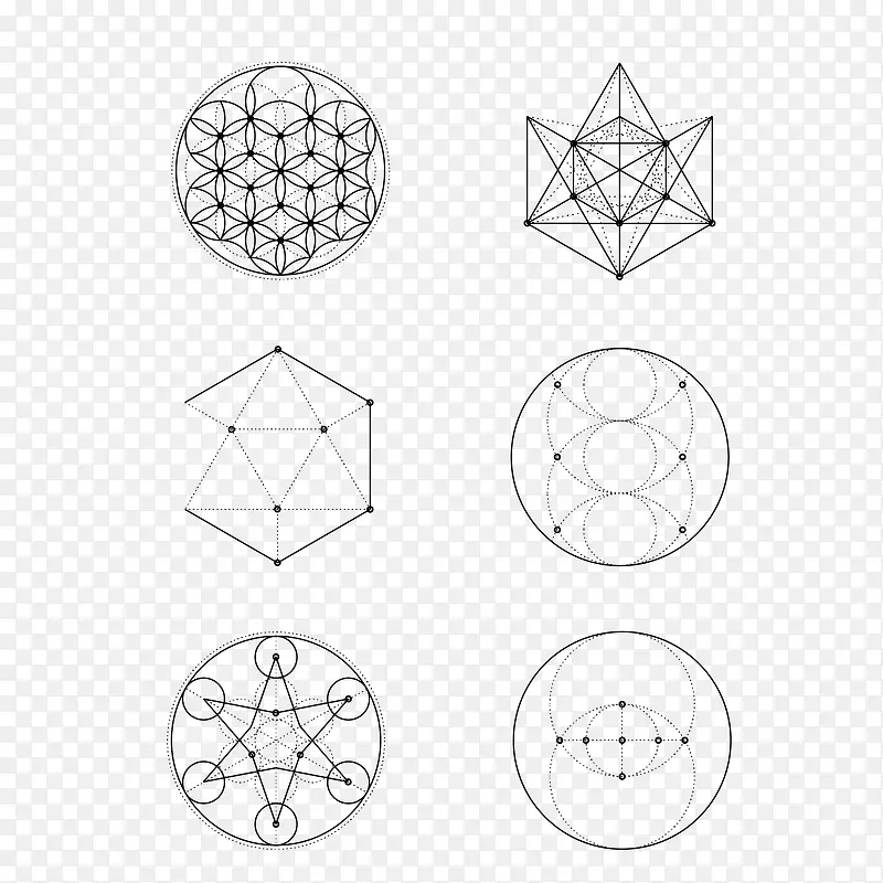 矢量几何图形数学结构图