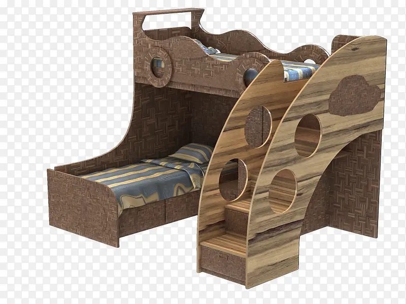 实木家具儿童床双层床