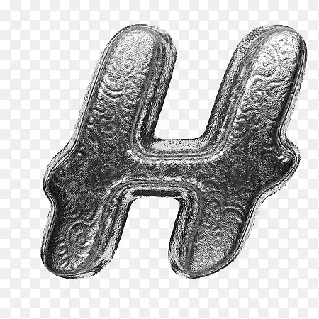 金属色的H字母