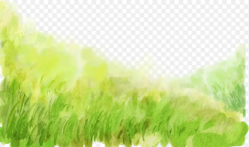 绿色清新麦田抽象