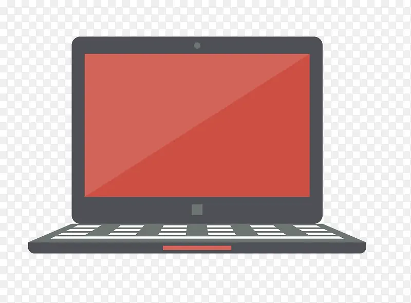 红色电脑屏幕