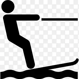 滑水运动志图标