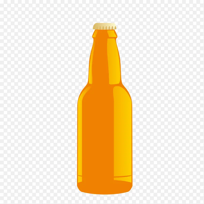 黄色啤酒瓶包装款式