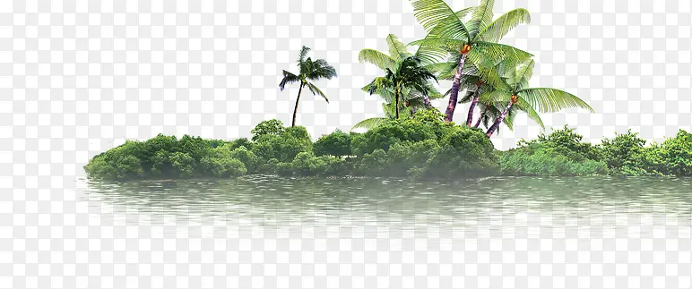 湖边绿色风景