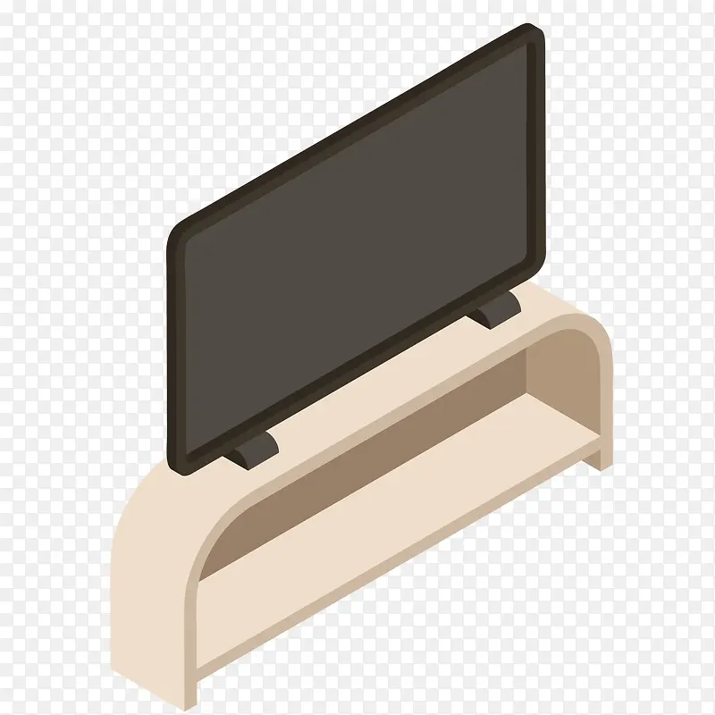 卡通电视机设计矢量图