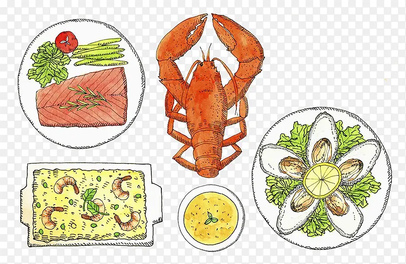 龙虾大餐素描