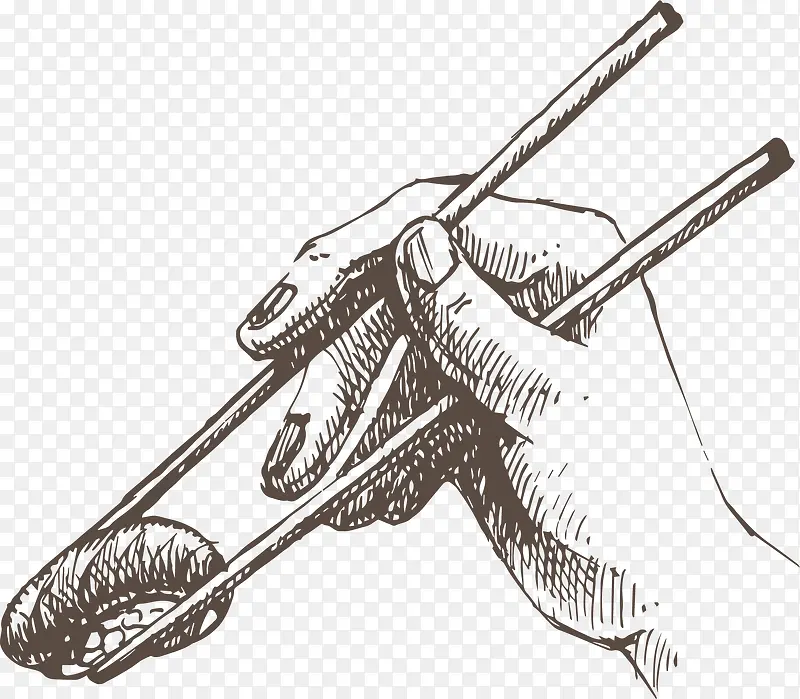 素描香菇矢量图
