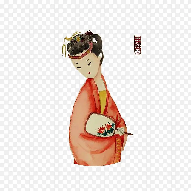手绘水彩金陵十二钗王熙凤红楼梦PNG图片素材下载_图片编号qormkgay-免抠素材网
