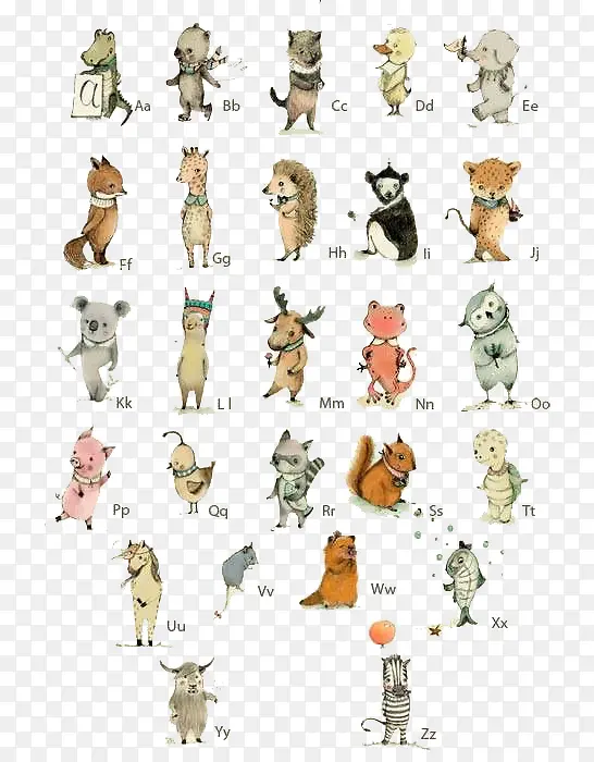 动物字母