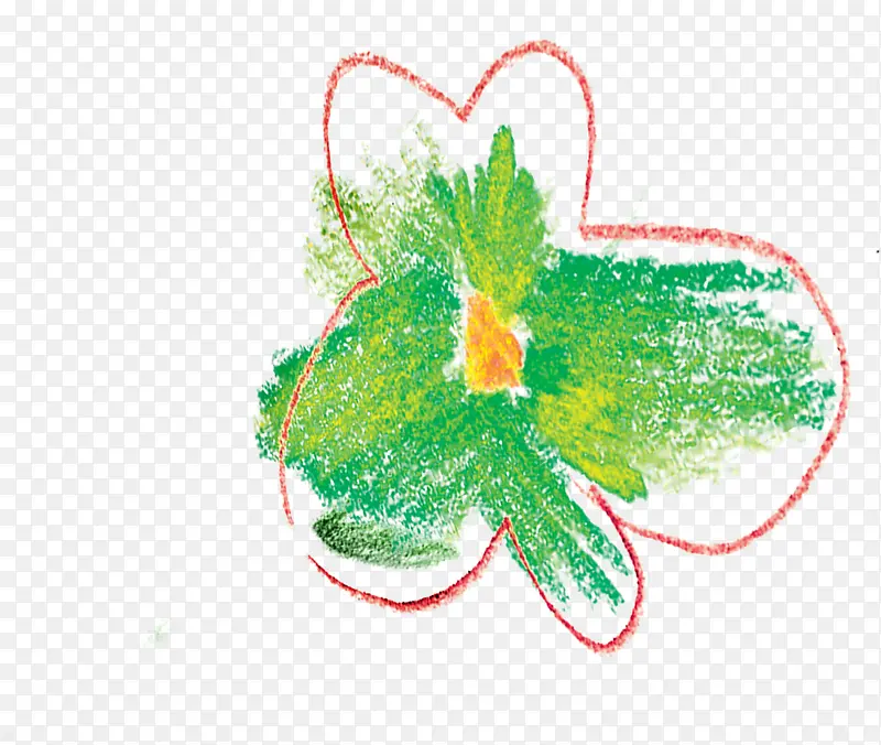 创意合成涂鸦花卉植物
