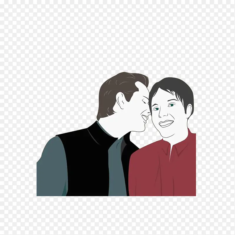在耳语的男女PNG图片素材下载_图片编号ywmjkaey-免抠素材网