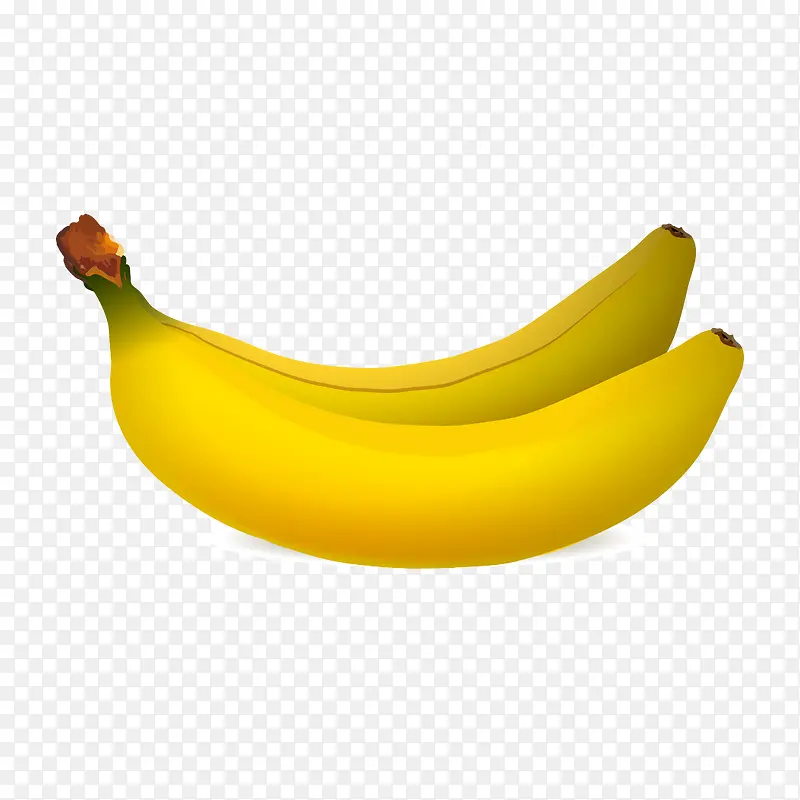 手绘超写实的香蕉素材