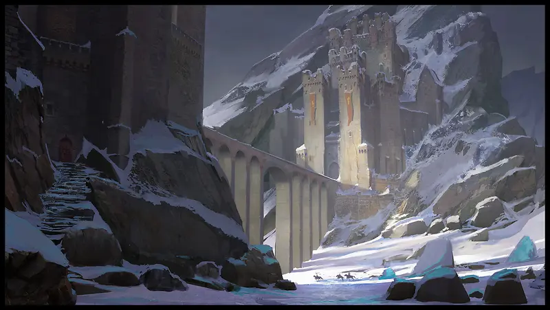 游戏里的雪山场景PNG图片素材下载_图片编号yldkkjey-免抠素材网
