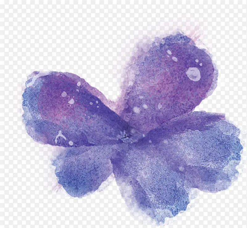创意元素紫色花卉高清合成效