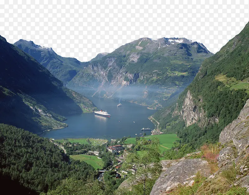 北欧景区挪威峡湾