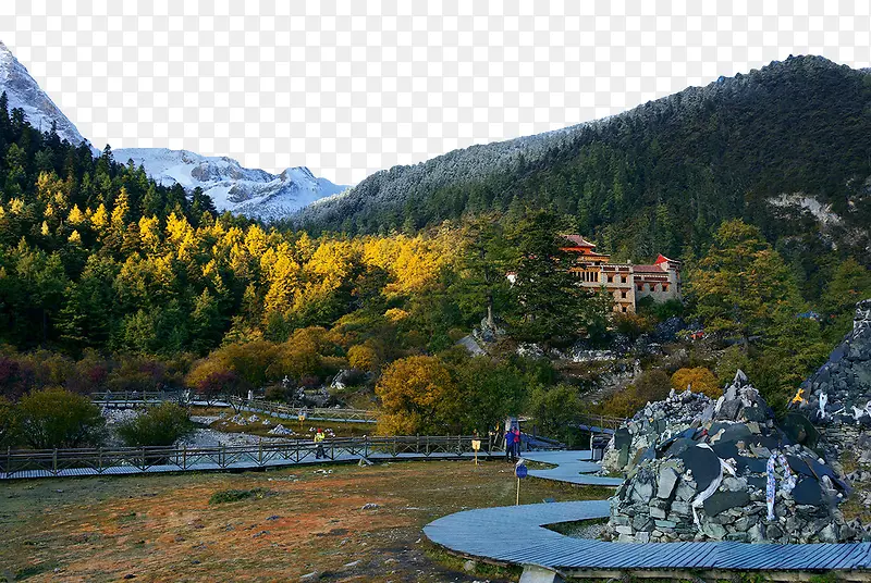 稻城亚丁图片素材