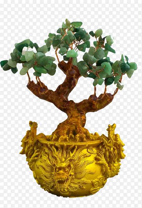 办公桌招财树盆景