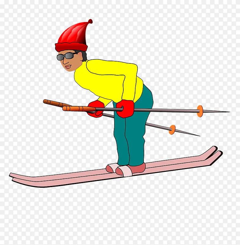 滑雪的人物