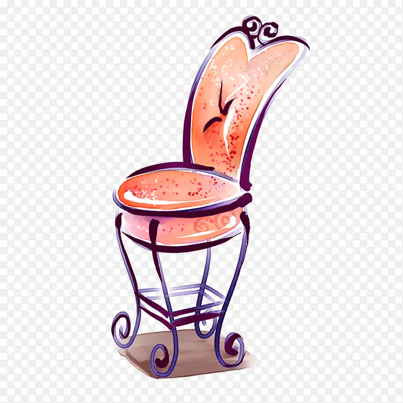 水彩手绘椅子