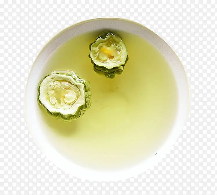 淡绿苦瓜茶