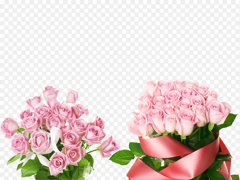两款粉色玫瑰花束