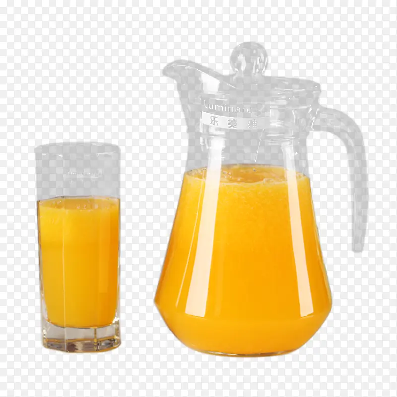 橙子扎壶 果汁扎壶 扎壶和杯子