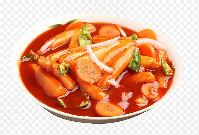带汤的年糕料理