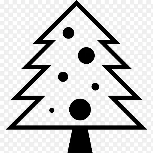 圣诞树用点图标