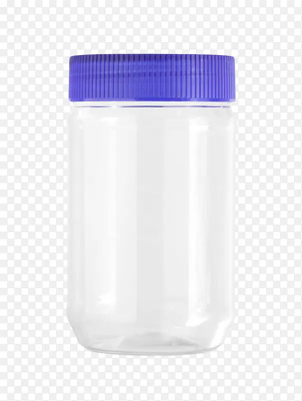 透明空的塑料罐实物
