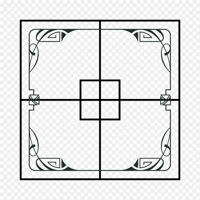 图案田字框