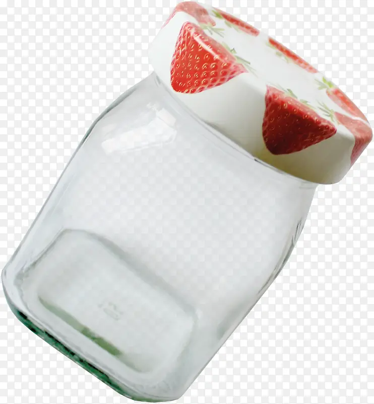 漂亮草莓玻璃瓶