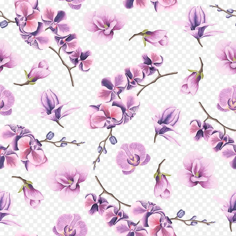 紫色印花