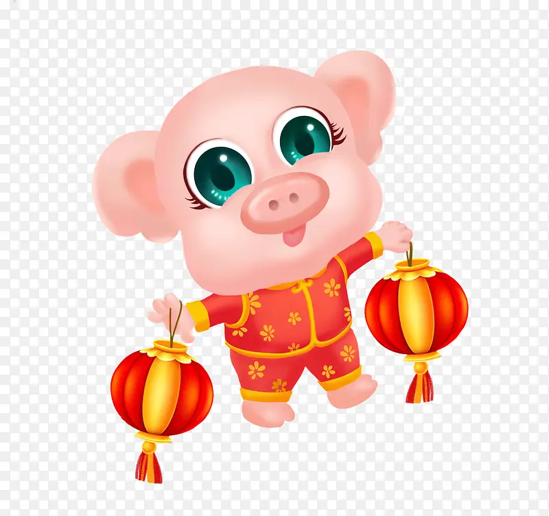 2019猪年卡通可爱猪