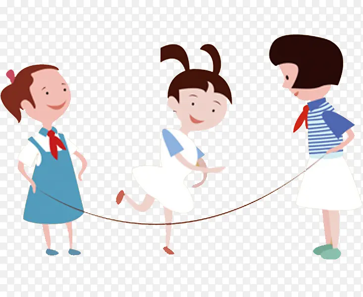 跳绳的女孩