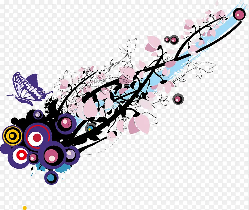 蝴蝶与鲜花