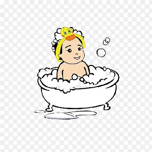 宝宝洗澡的泡沫图片素材