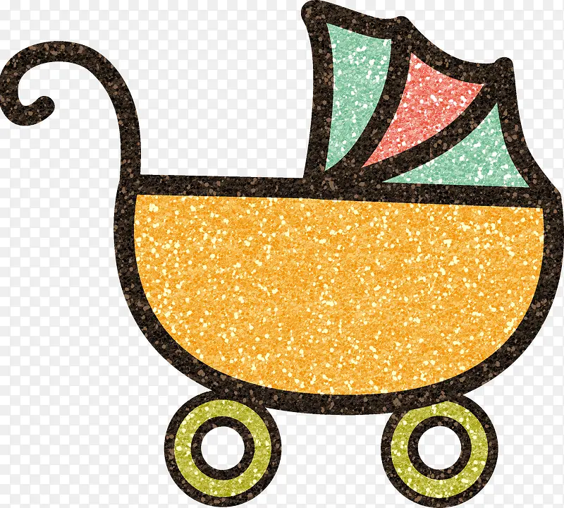 彩绘卡通婴儿车