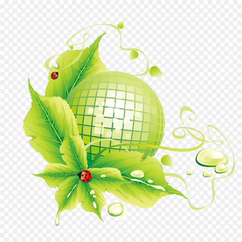 绿色世界环境日标签