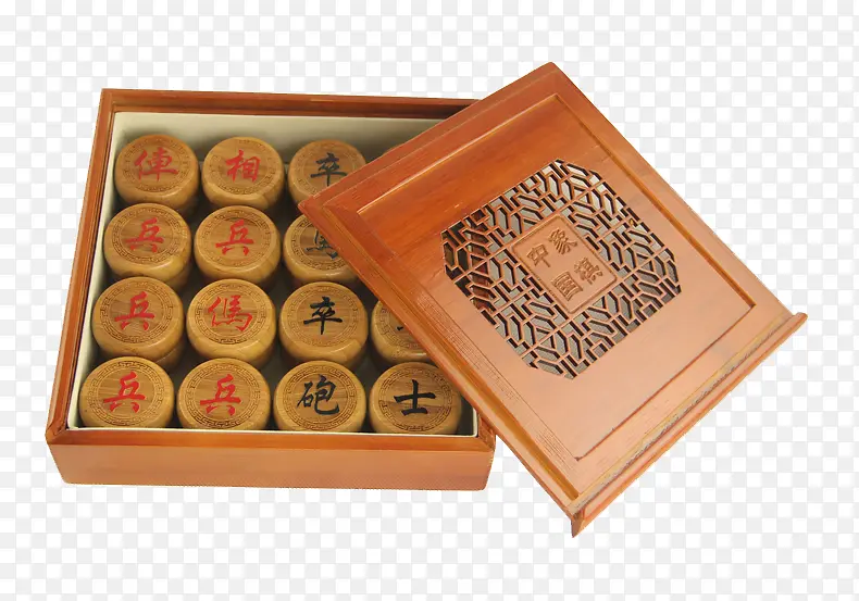 木质方形象棋棋盒